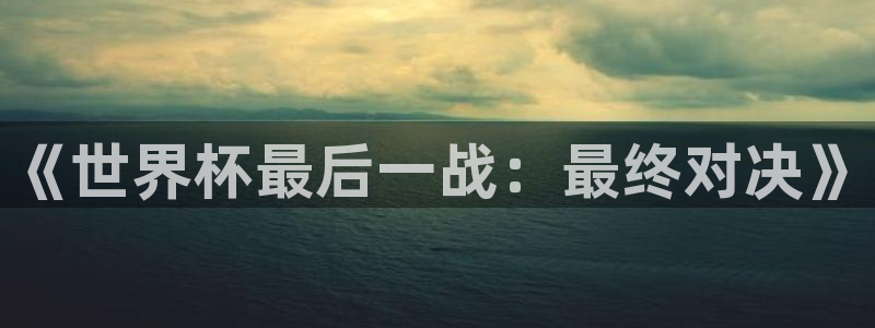 世界杯预选赛：《世界杯最后一战：最终对决》